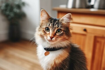 Cute Cat Looking Directly at the Camera