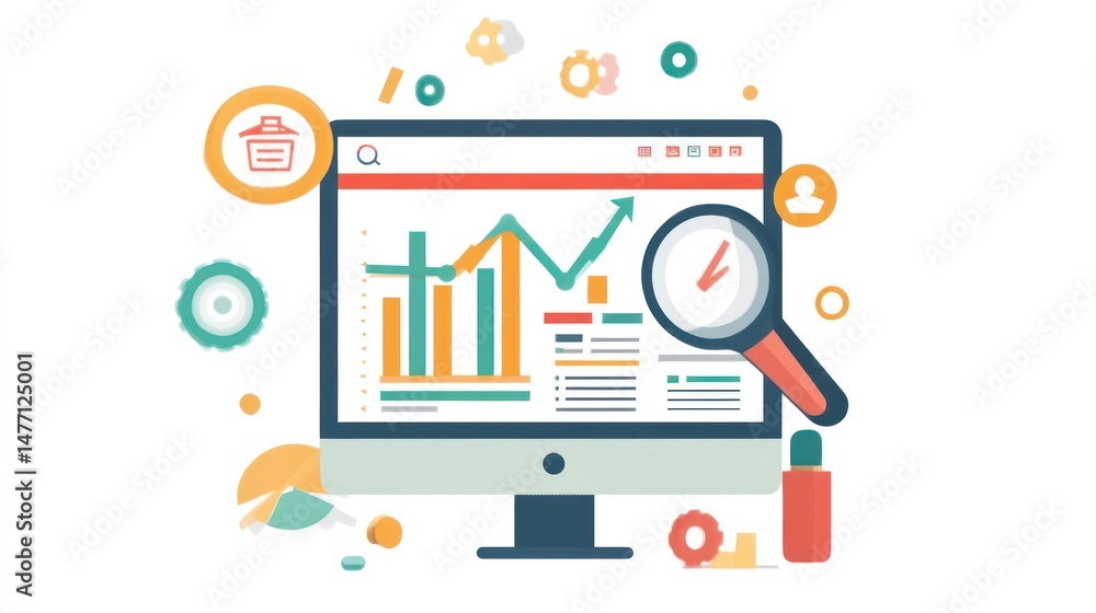 Poster business analytics: growth monitoring and data analysis