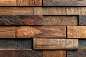 Wooden Block Wall Texture Background Design