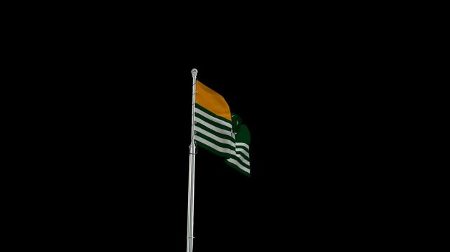 High-Quality Animation of AJK Flag | Motion Graphics