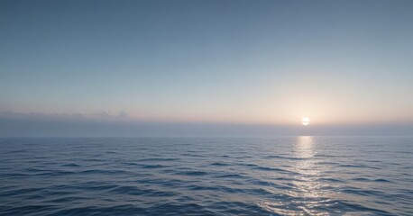 Obraz premium Gentle blue gradient, fading from pale to deep, mimicking calm ocean surface , smooth, soft, graphic
