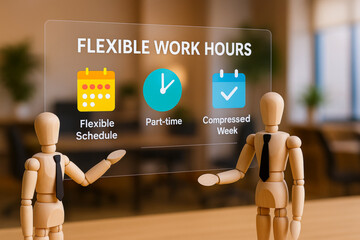 Employee benefits include flexible work hours such as flexible schedule part time and compressed week for improved work life balance