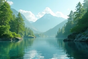 Fototapeta premium Relaxing Landscapes Boosting Mental Health