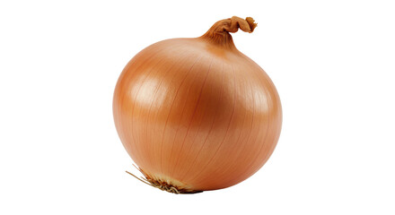 Golden Onion Isolated on White Background