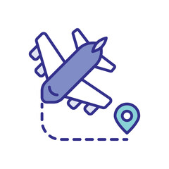 Arrival Icon Vector Stock Illustration