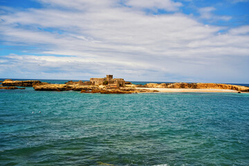 old castle on the beach at essaouira city