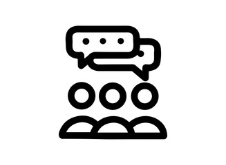 set of icon an Business Strategy Discuss