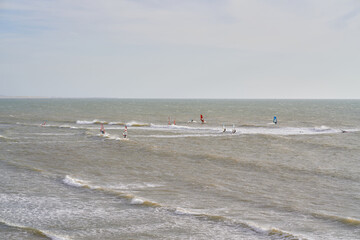 surfers at the beach at Essaouira city