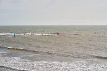 surfers at the beach at Essaouira city