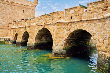 old bridge in the old town of essaouira city