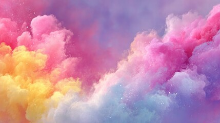 Fototapeta premium Colorful Abstract Cloud Background in Soft Pastel Shades