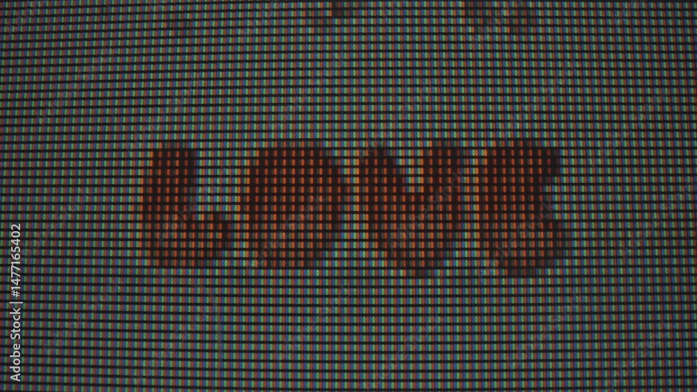 Poster extreme close up of lcd screen display pixel grid