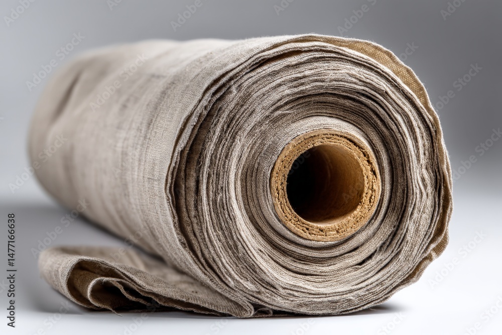 Leinwandbilder natural fabric roll displays rich texture and potential for various textile projects in a studio set