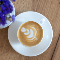 Barista coffee service concept.