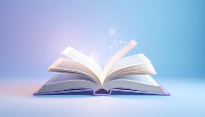 Fototapeta premium 光っている魔法の本