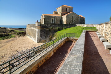 The priory Saint Nicolas, located in the neighborhood La Chaume, Les Sables d'Olonne, Vendee, France