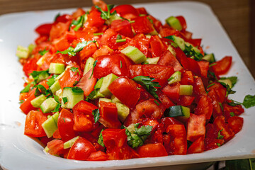 The delicious salat bar at the open buffet
