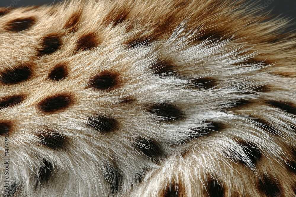 Aufkleber Close-up view of a leopard's fur showcasing intricate patterns and textures found in nature