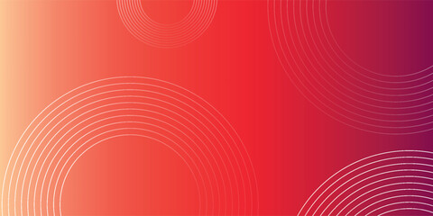 Abstract modern gradient horizontal template background. Trendy bright circle lines creative design. Minimal style graphic elements. Suit for poster, cover, banner, flyer, brochure, presentation