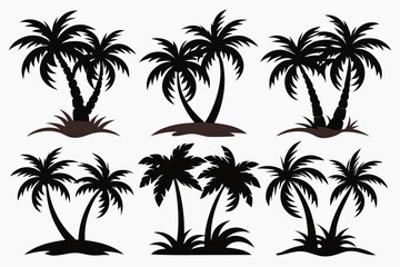 Fototapeta premium Coconut Tree Vector for Branding 
