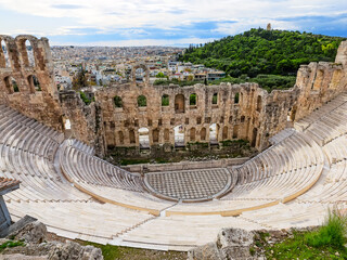 The Odeon of Herodes Atticus is a Roman theatre building on the Acropolis in Athens, Greece.