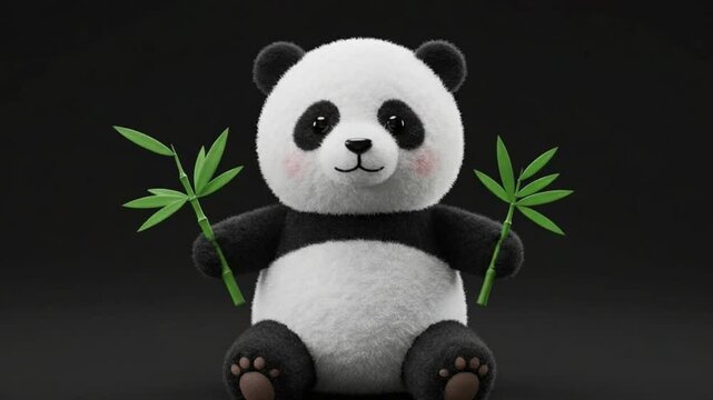 3D cotton-like 'PANDA' with bamboo and softness &mdash; cute and cuddly.