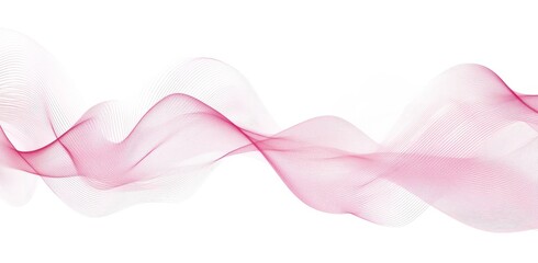 Delicate Pink Flowing Lines