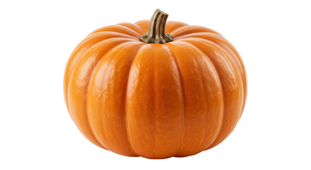 Obraz premium Perfect Orange Pumpkin on White Background
