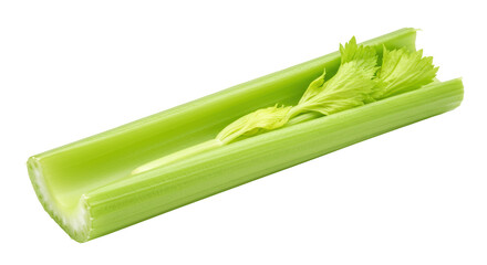 Celery Stick: Fresh Green Vegetable on White