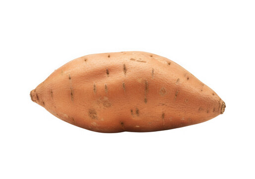 Fresh sweet potato vegetable isolated on transparent background
