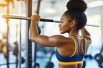 Naklejka premium Gym Light Over Graceful Movement