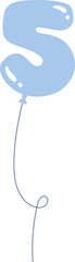 Obraz premium Cute Balloon Birthday Number 5