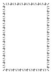 シンプルな手書きのかわいいコスメイメージの四角フレーム