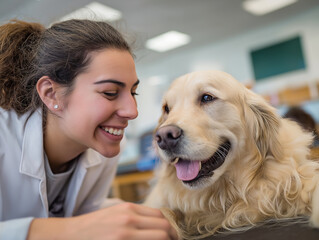 Happy Golden Retriever: Wholesome Veterinary Care and Training Insights for Pet Lovers