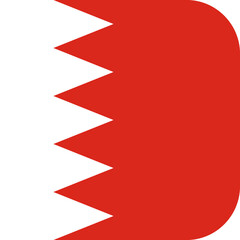 Bahrain Flag Rounded Square Icon