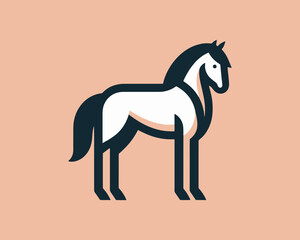 Horse full body logo for business identity