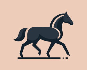 Horse full body logo for professional brand design