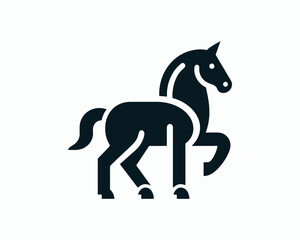 Horse full body logo for unique brand identity