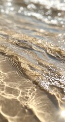 Sparkling Beach Water Texture.