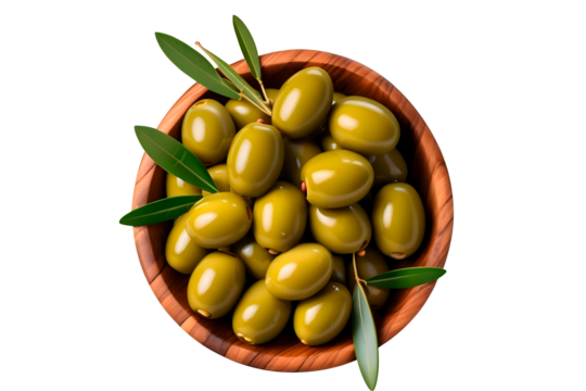 green olives in a bowl - Powered by Adobe