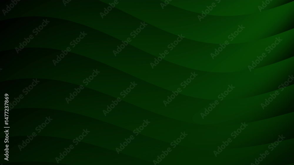 Poster a smooth, abstract green wave background with gentle curves creating a sense of depth and calm.