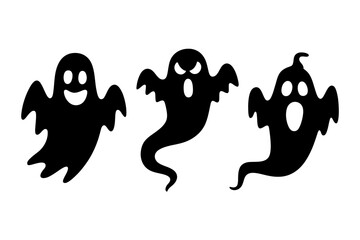 Halloween ghost silhouette spooky october ghosts