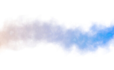 Transparent color smoke explosion effects background graphics. Colorful clouds cutout, fog and steam effect cutout.