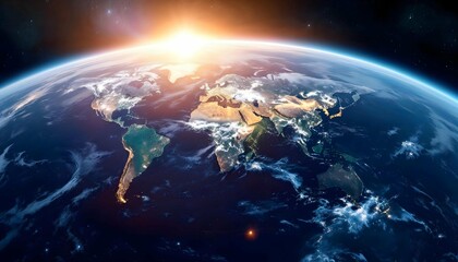 planet earth in space