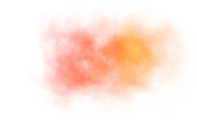 Transparent color smoke explosion effects background graphics. Colorful clouds cutout, fog and steam effect cutout.