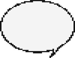 말풍선 픽셀 아트