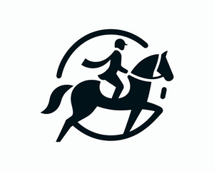 Horse rider logo for strong company identity