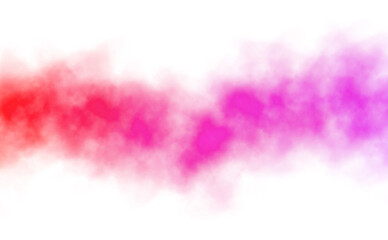 Transparent color smoke explosion effects background graphics. Colorful clouds cutout, fog and steam effect cutout.