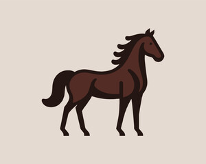 Horse full body branding logo for corporate design