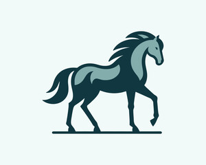 Horse full body logo for professional business use